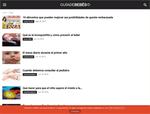 Tablet Screenshot of guiadebebes.com